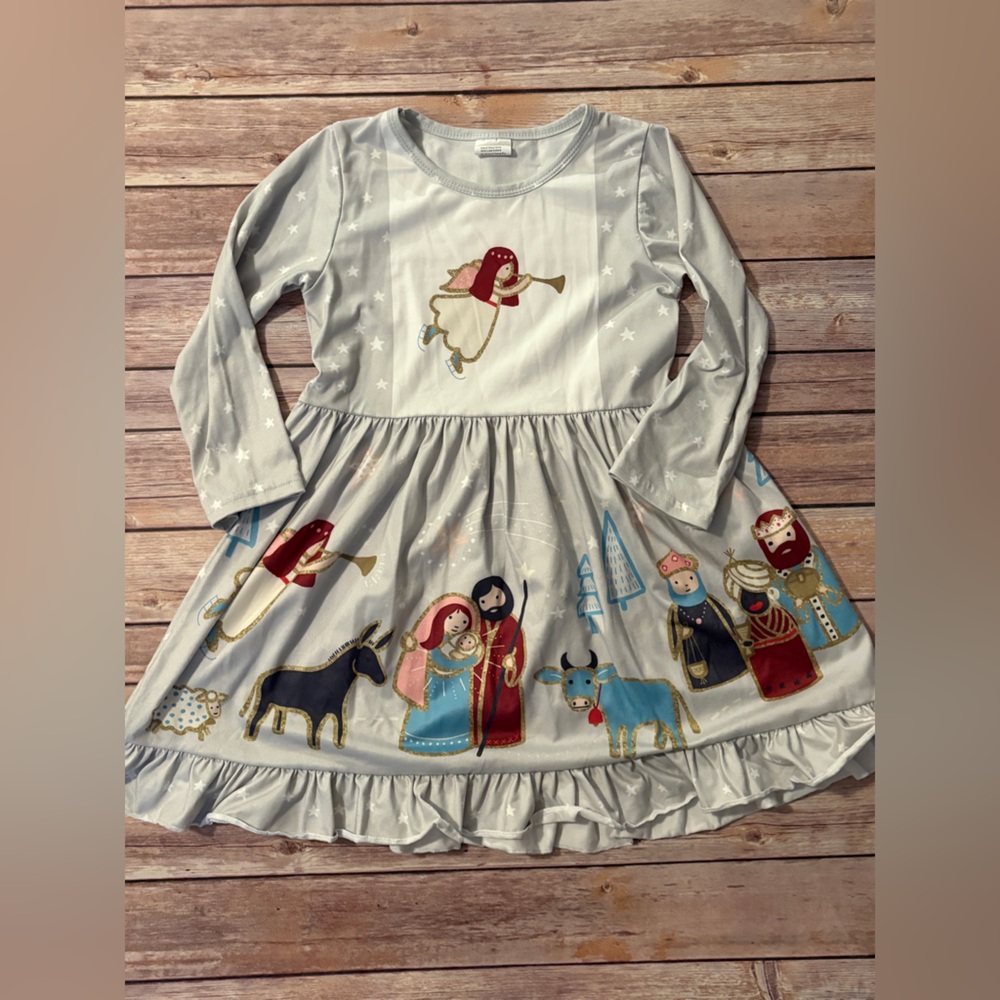 Kids Nativity Scene Costume Dress - Multicolor